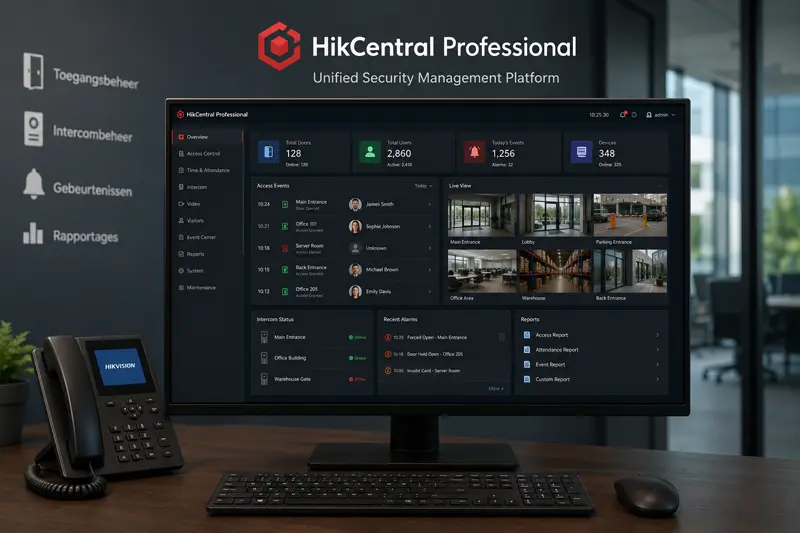 toegangscontrole centraalbeheren met Hikvisions Hikcentrakl pro